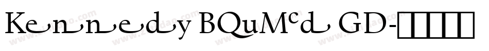 Kennedy Bold GD字体转换